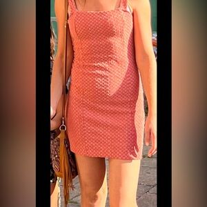 Free People Red Sleeveless Sheath Mini Dress